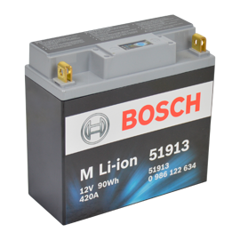 Bosch MC litiumbatteri 51913 12 V 7,5 Ah +pol till höger